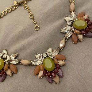 Cute statement necklace from J Crew. Pretty colors and stones.